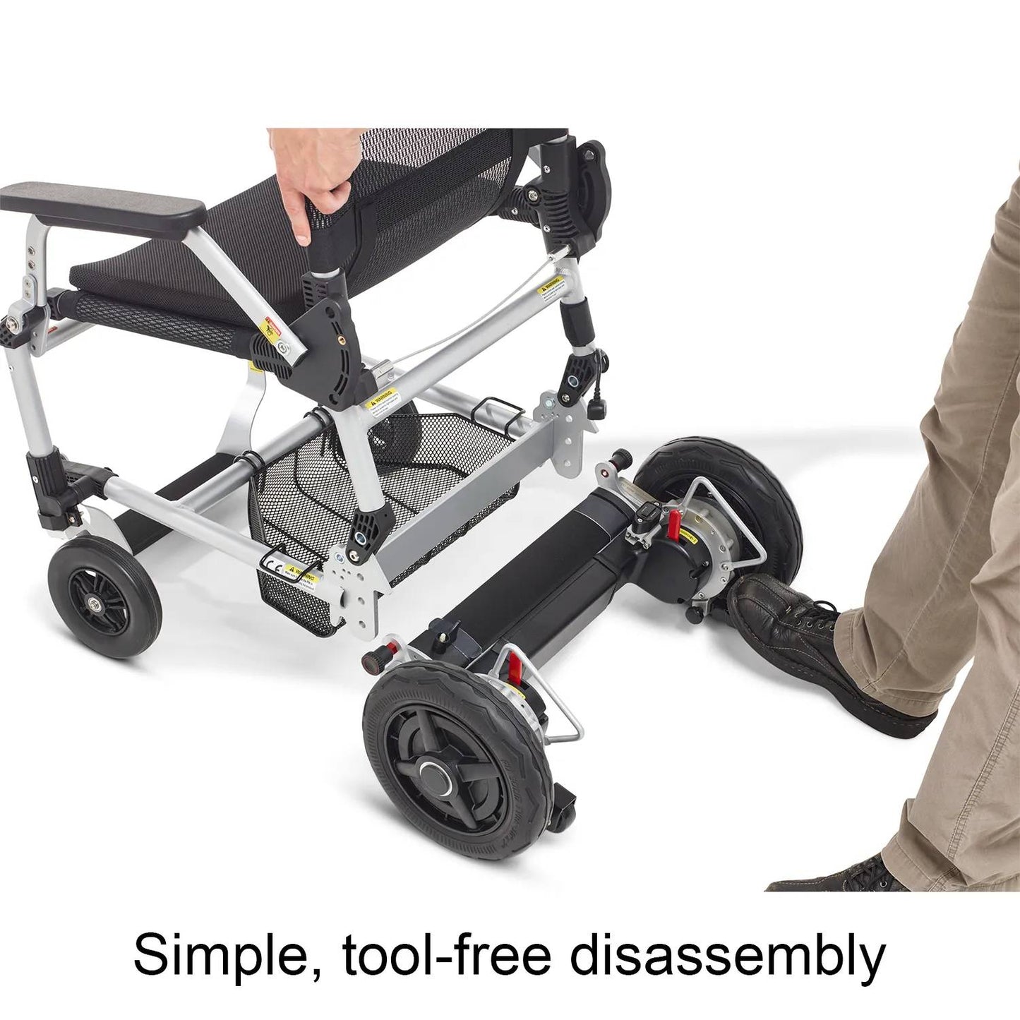Zoomer Folding Power Chair Left- or Right-handed ControlBlack