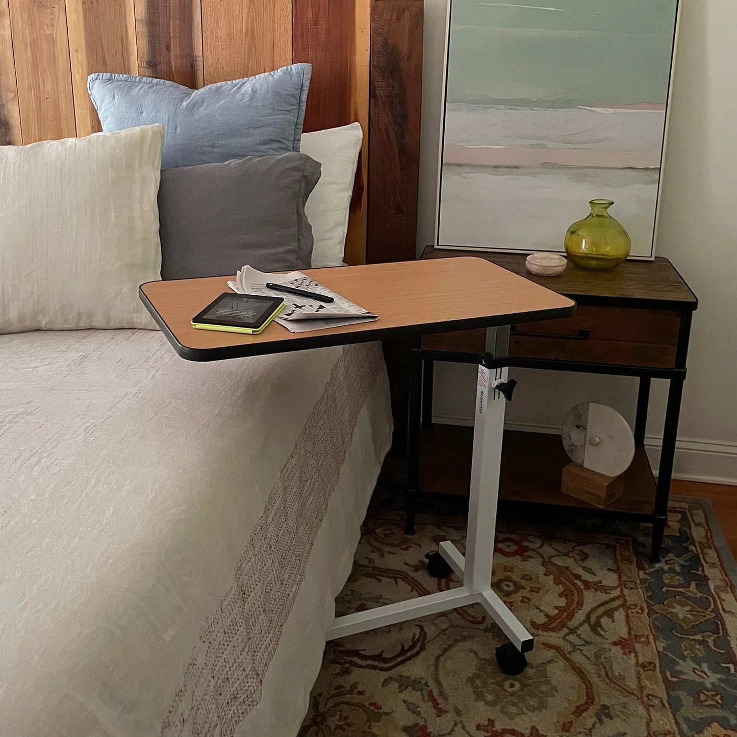 Overbed Table Adjustable Height