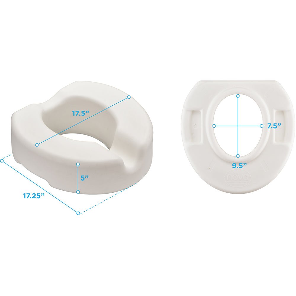 5" Non Locking Raised Toilet Seat