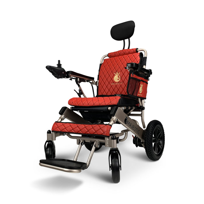 Majestic IQ-8000 20AH li-ion Battery Auto Recline Remote Controlled Electric WheelchairBronzeRed17.5"