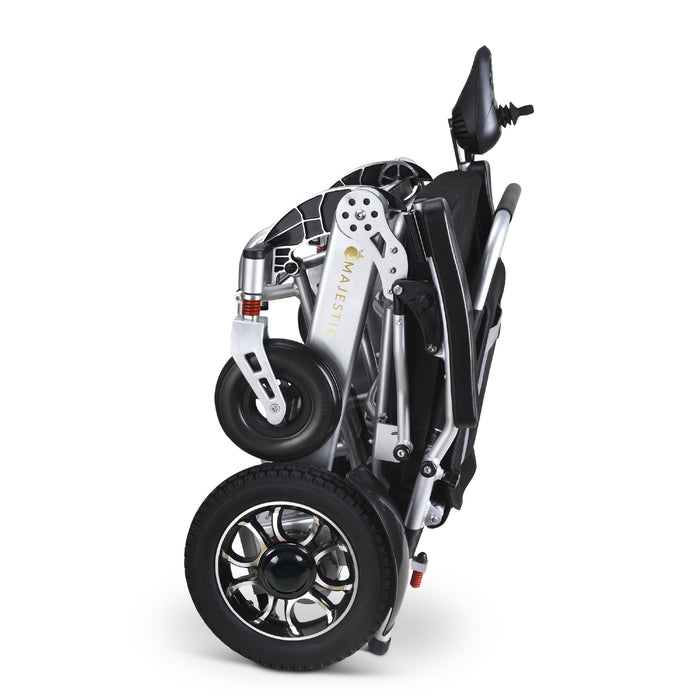 Majestic IQ-7000 Auto Folding Remote Controlled Electric WheelchairSilverStandardUpto 19+Miles (20AH li-ion Battery)