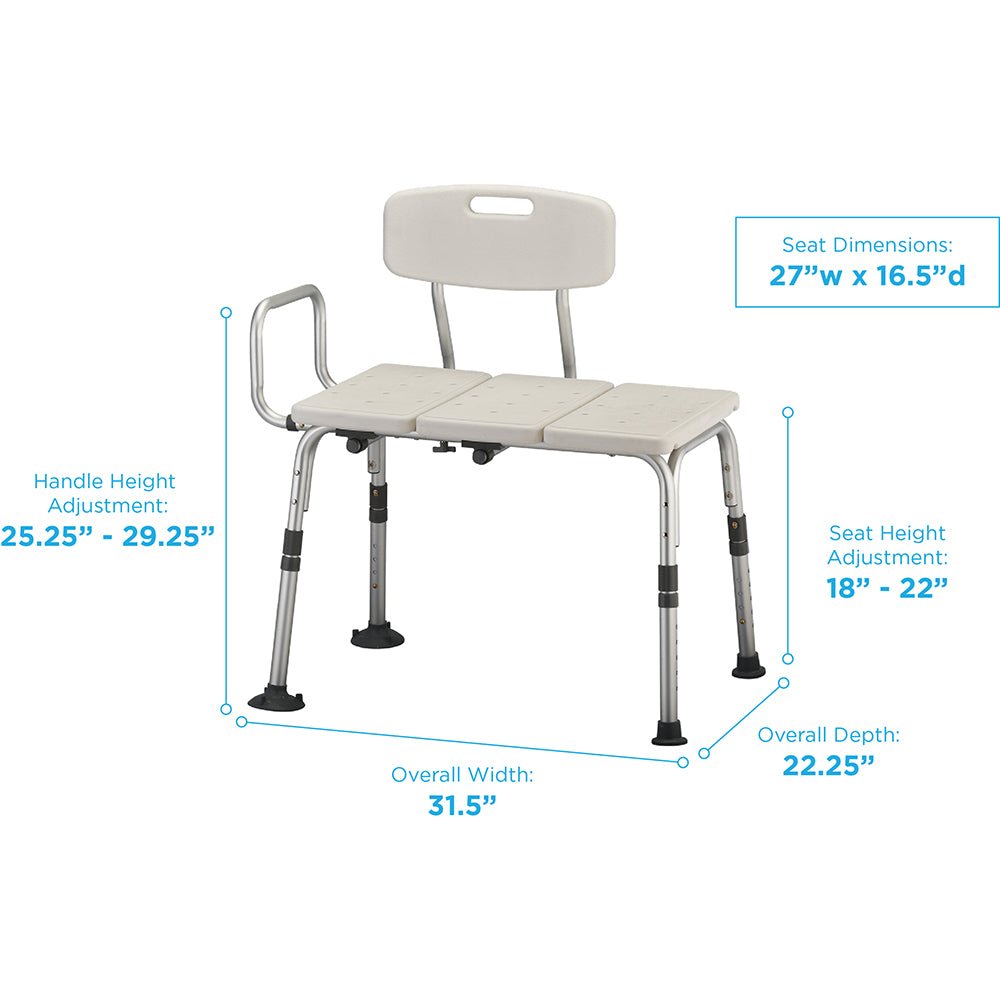 9072 Portable Bath Transfer Bench