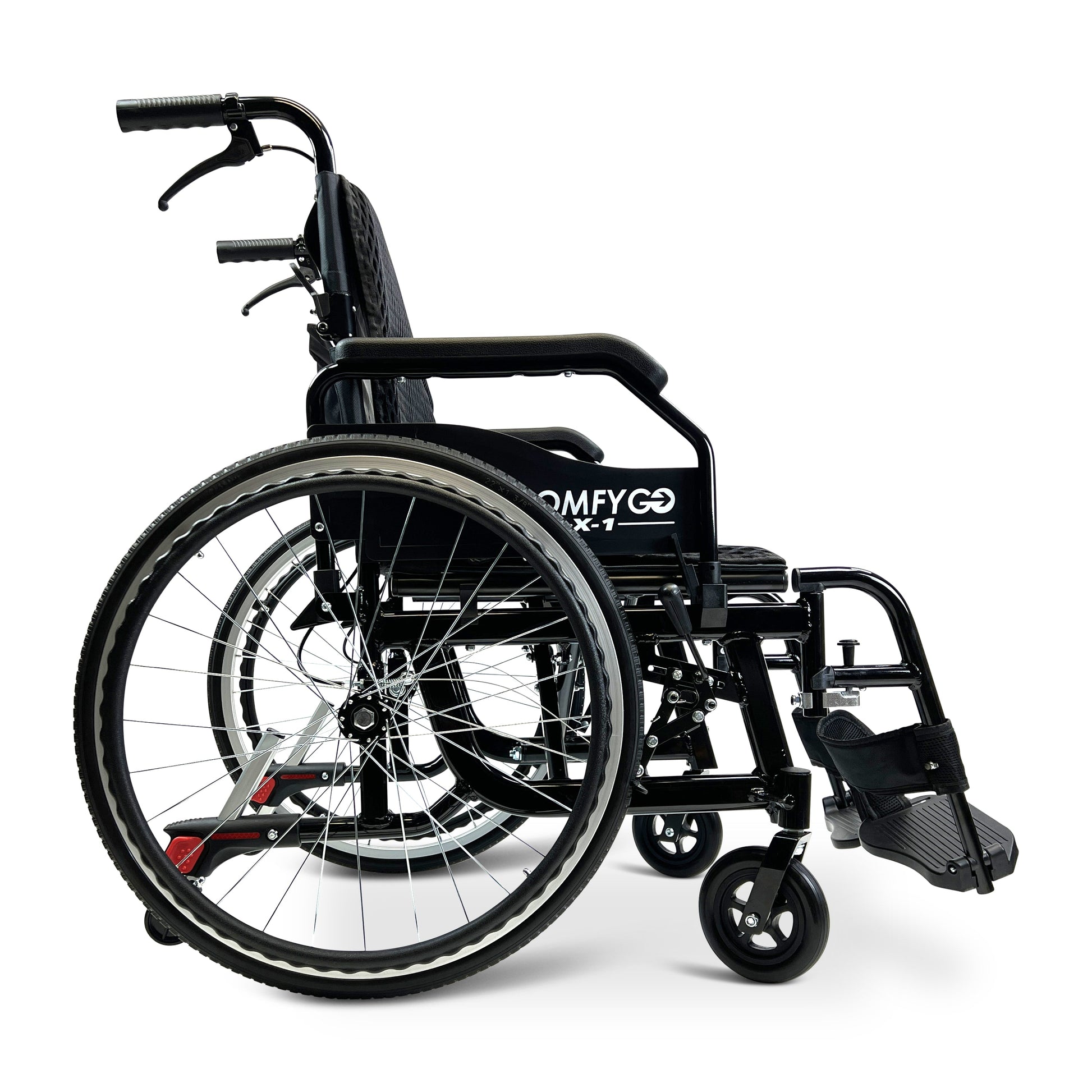 X-1 Lightweight Manual WheelchairBlackStandard