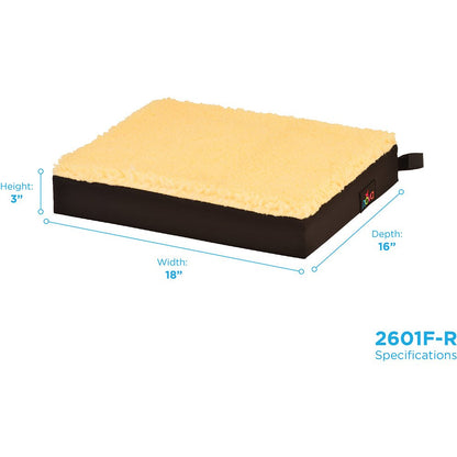 Gel Foam Seat Cushion with Fleece Top