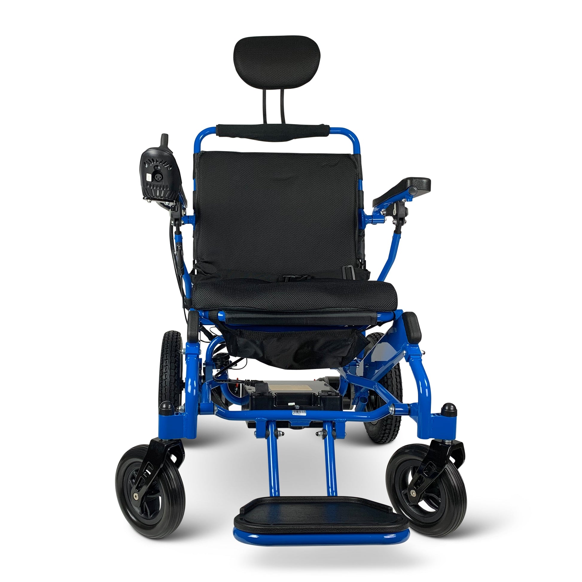 Majestic IQ-8000 12AH li-ion Battery Remote Controlled Lightweight Electric WheelchairBlueStandard17.5"