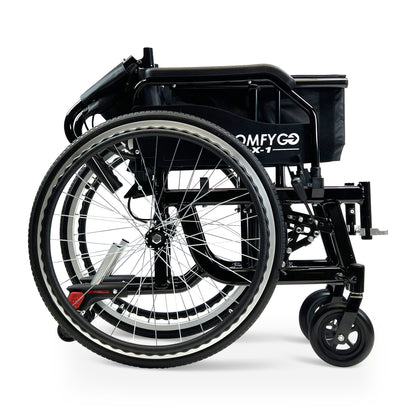 X-1 Lightweight Manual WheelchairBlackStandard