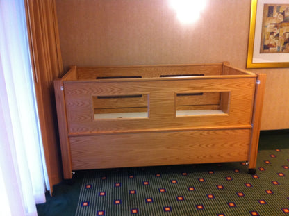 Slumber Series Twin Size Bed with Fixed Height Bunkie BoardHigh Side