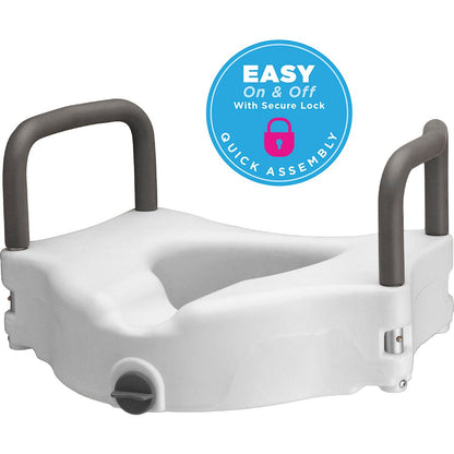 Nova-8353-Retail Raised Toilet Seat with Detachable Arms