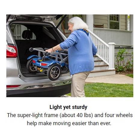 So Lite Folding Power ScooterRed