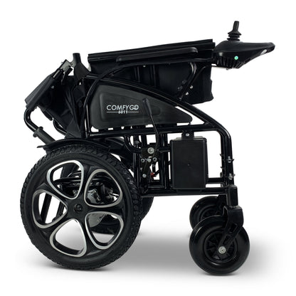 6011 ComfyGO Electric WheelchairBlackUpto 13+Miles (12AH Battery)