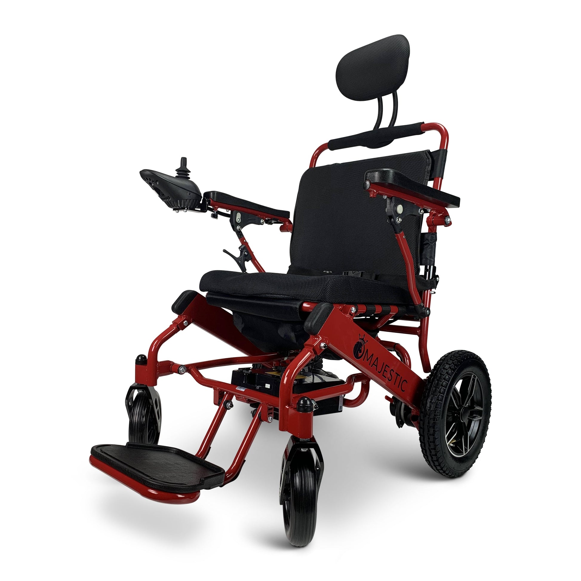 Majestic IQ-8000 20AH li-ion Battery Auto Recline Remote Controlled Electric WheelchairRedStandard17.5"