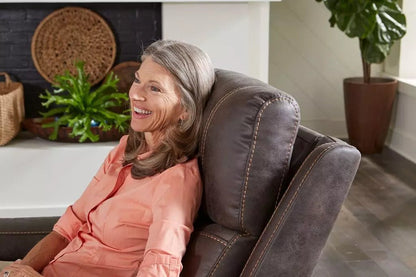 Deluna Titan PR448-MED Medium Power Lift Chair ReclinerFabric - Graphite (SGR)