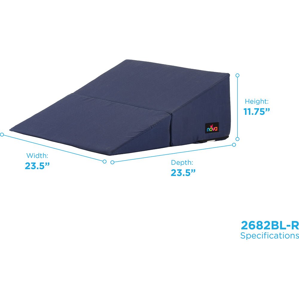 12 Inch Wedge Cushion FoldBlue