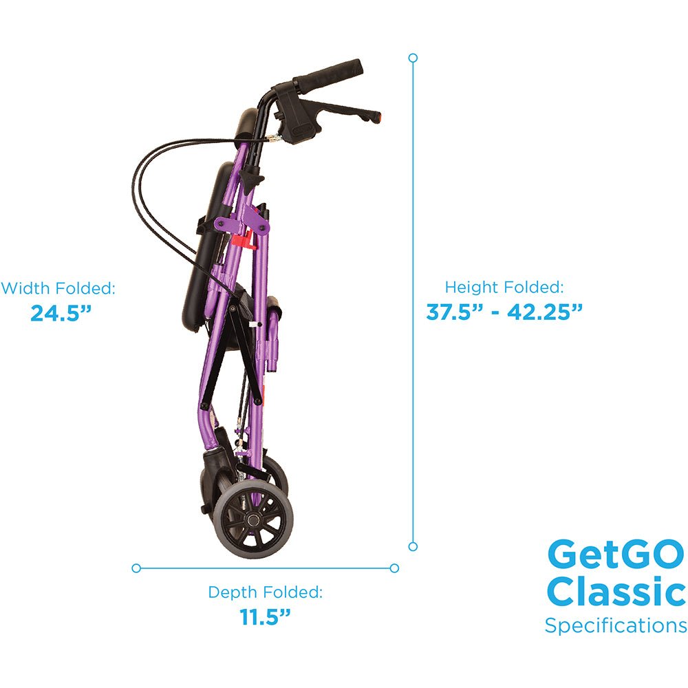 GetGo Classic Rolling WalkerPurple
