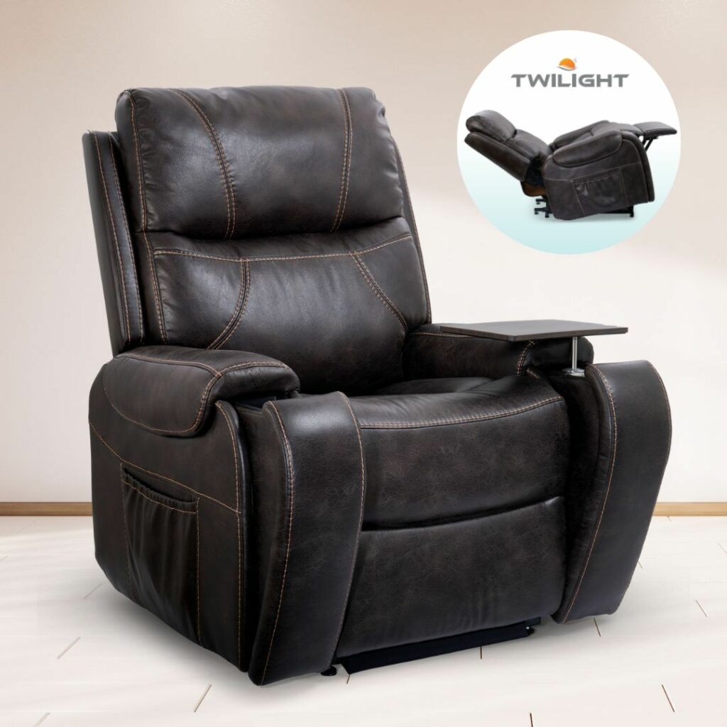 Titan with Twilight Medium Lift Chair ReclinerFabric - Graphite (SGR)