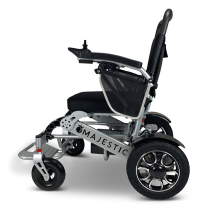 Majestic IQ-7000 Remote Controlled Electric WheelchairSilverStandardUpto 13+Miles (12AH li-ion Battery)
