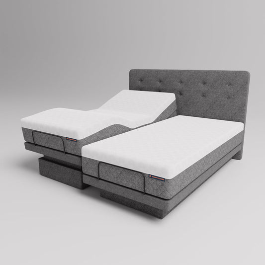 Dawn House Split King BedBase + MattressWith HeadboardSlate