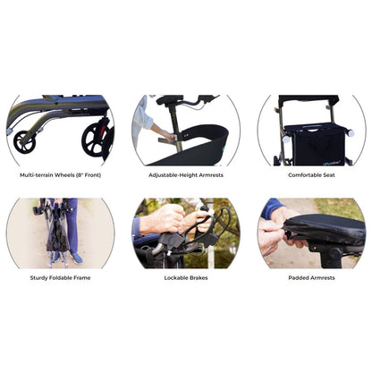 UPWalker EZ Lite Backsaver Rollator