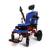 Majestic IQ-8000 12AH li-ion Battery Auto Recline Remote Controlled Electric WheelchairRedBlue17.5"