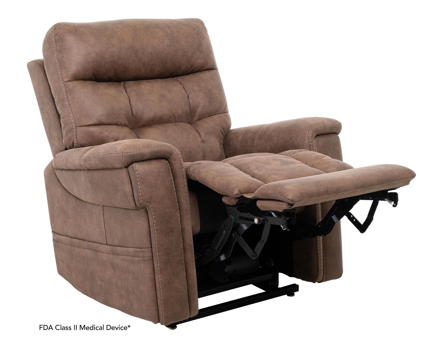 VivaLift! Radiance PLR-3955PW Petite Wide Lift Chair (FDA Class II Medical Device)Canyon Silt