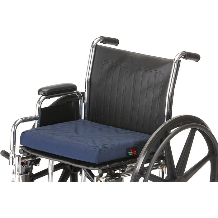 3" Convoluted Foam Cushion with Cover For 18" x 16" Wheelchair