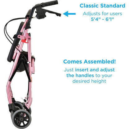 GetGo Classic Rolling WalkerPink