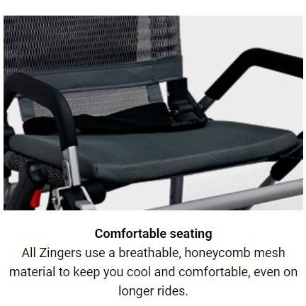Zinger Folding Power Chair Two-Handed ControlBlack