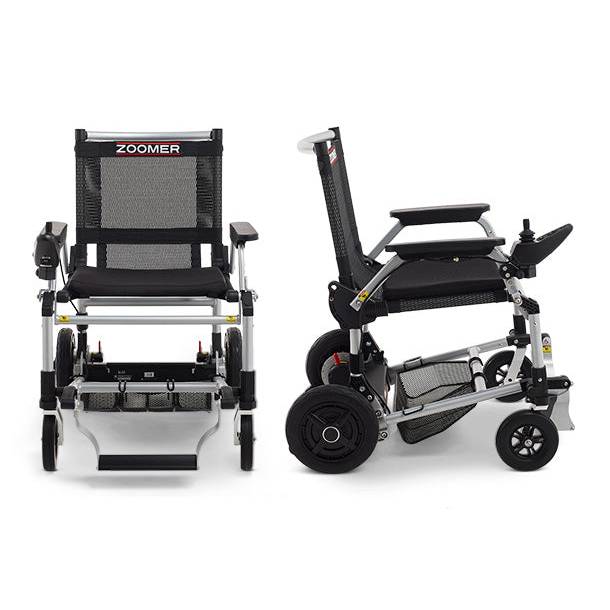 Zoomer Folding Power Chair Left- or Right-handed ControlBlack