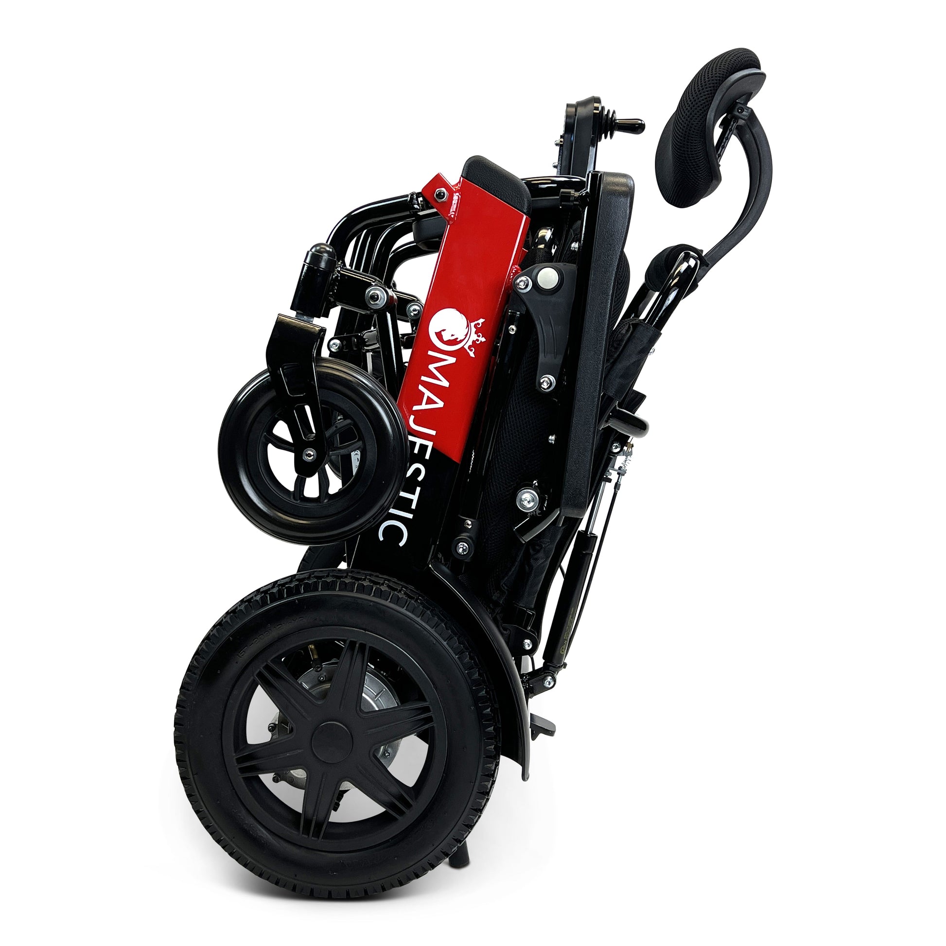 Majestic IQ-9000 Auto Recline Remote Controlled Electric WheelchairBlack & RedTaba17.5"