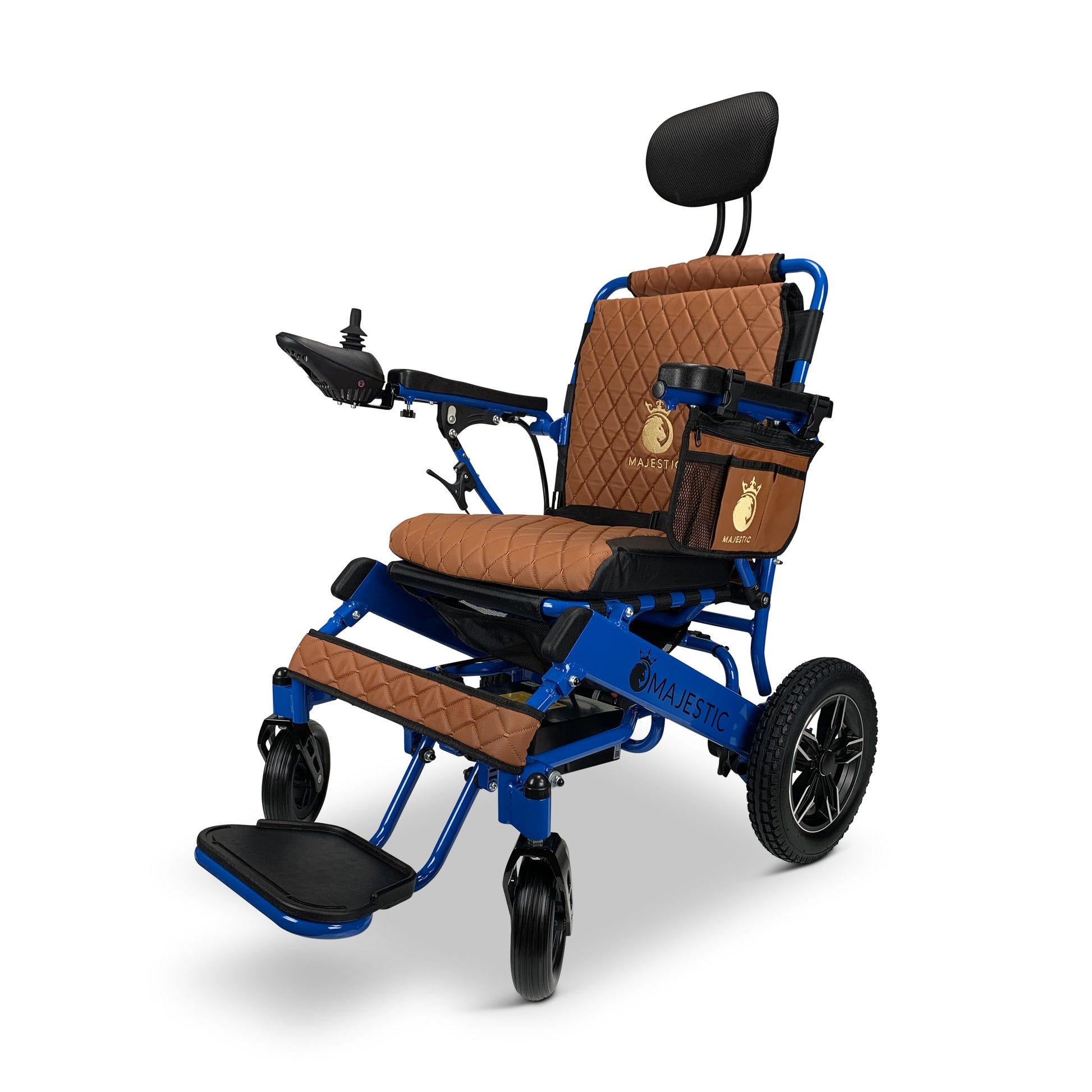 Majestic IQ-8000 20AH li-ion Battery Remote Controlled Lightweight Electric WheelchairBlueRed17.5"