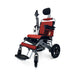 Majestic IQ-8000 20AH li-ion Battery Remote Controlled Lightweight Electric WheelchairSilverRed20"