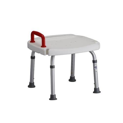 Bath Bench with Red Safety Handle