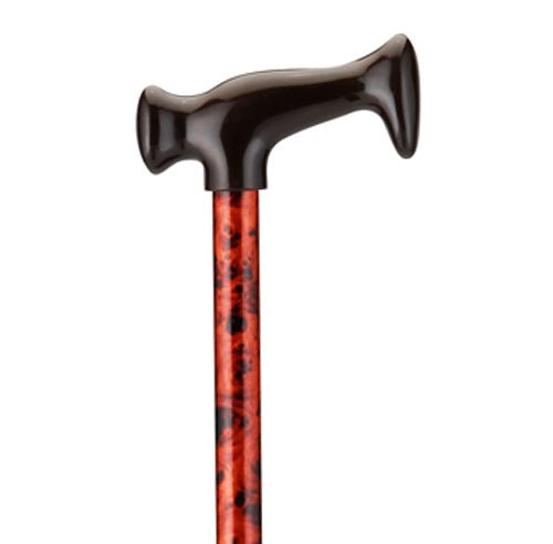 T-Grip Molded Handle CaneMahogany Swirl