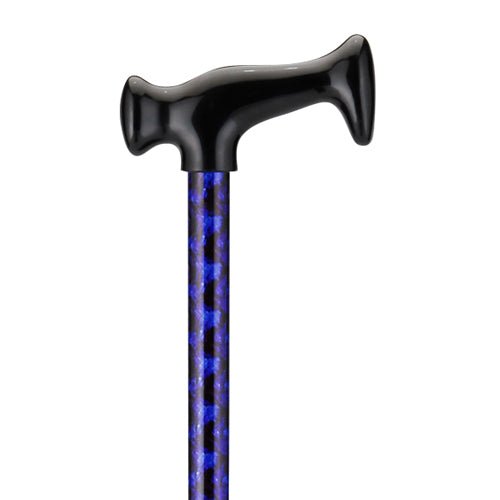 T-Grip Molded Handle CaneBlack & Blue