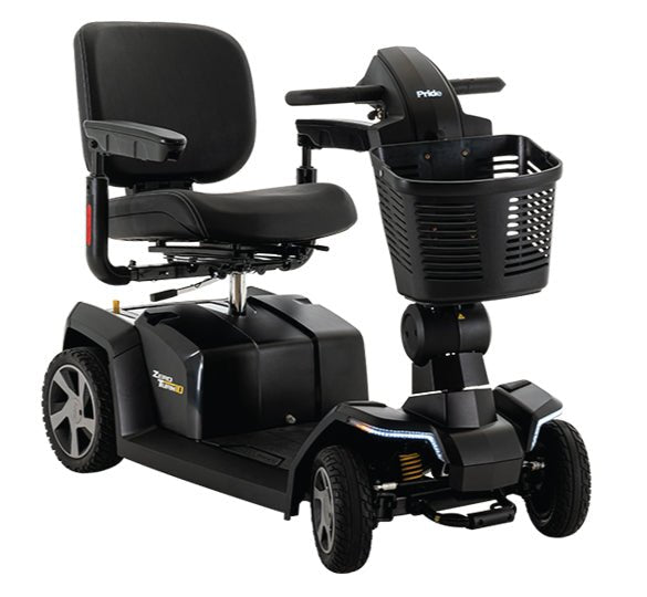 Jazzy Zero Turn 10 Four Wheel Scooter (FDA Class II Medical Device)Black (Matte)